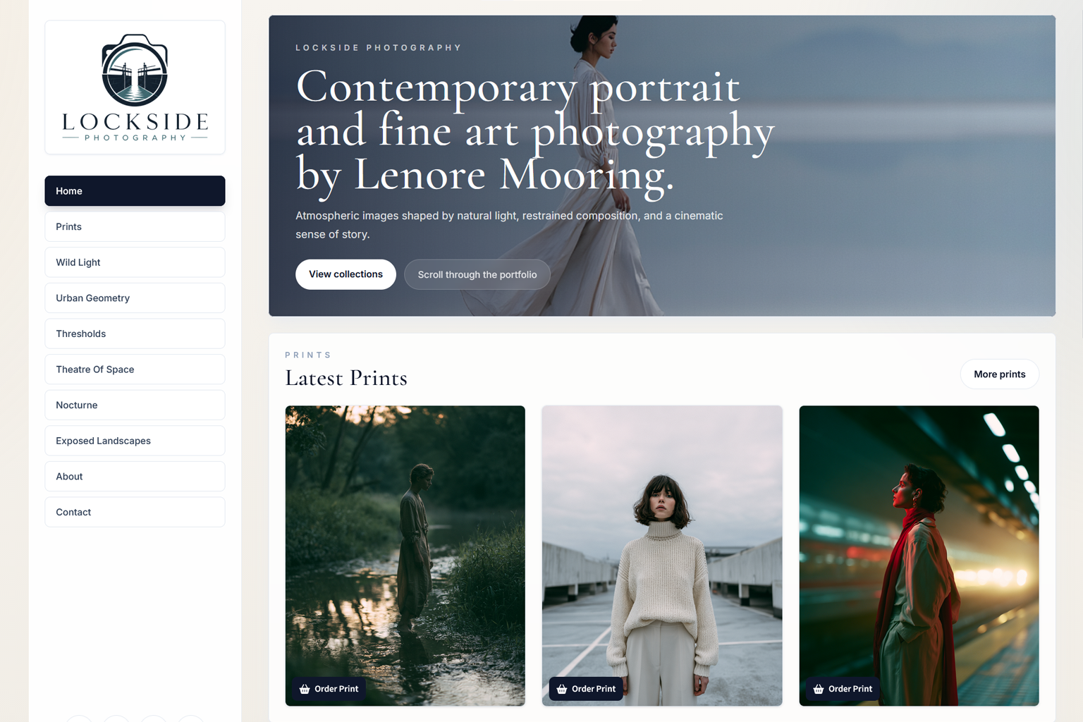 Lockside Photography homepage preview